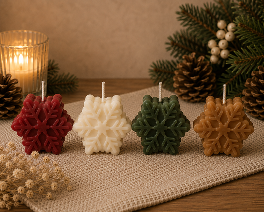 Snowflake Candle – Scented Christmas Candle