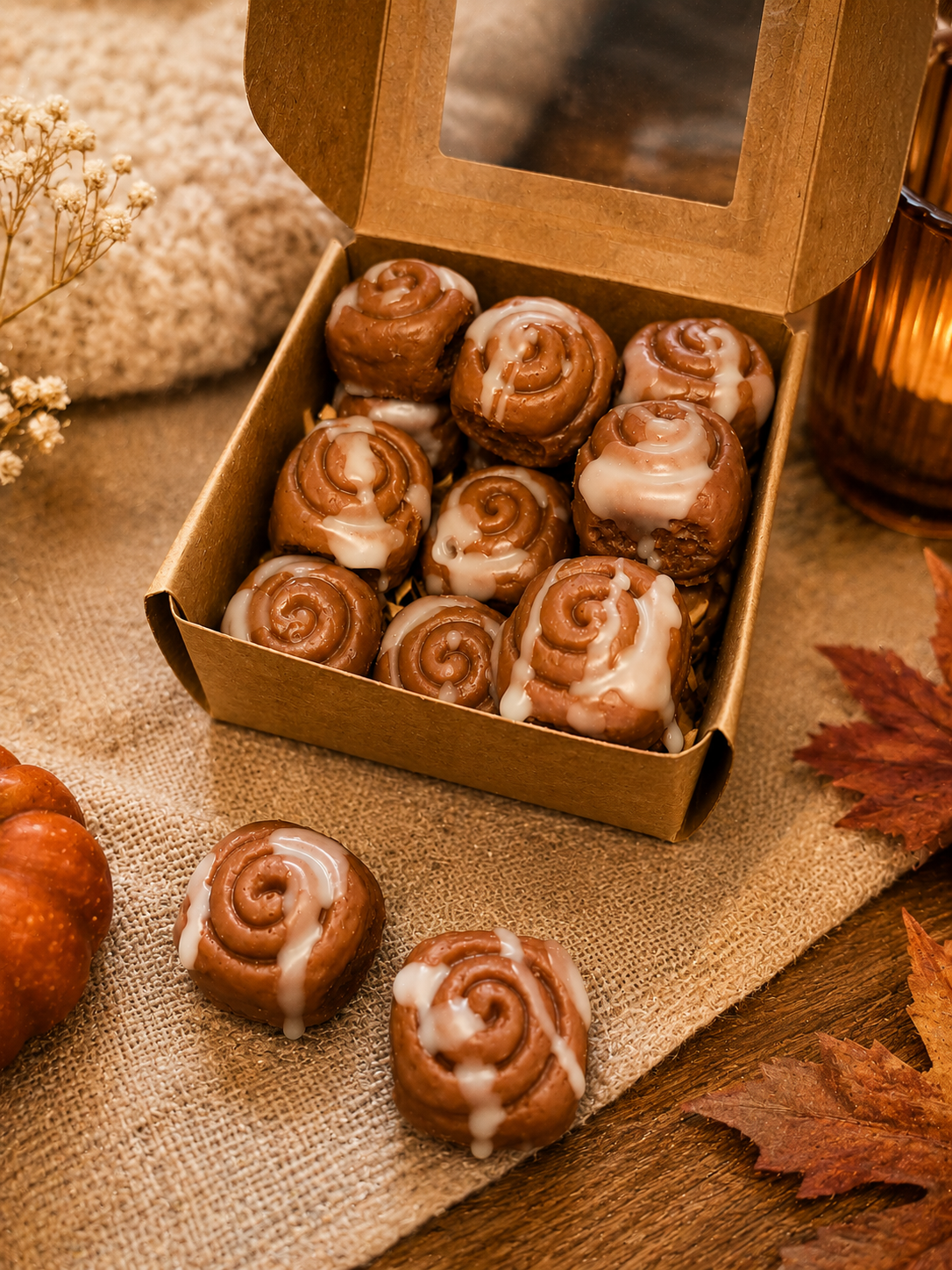 Cinnamon Bun Wax Melts – Iced Cinnamon Roll Melts | Cosy Bakery Wax Melt Box