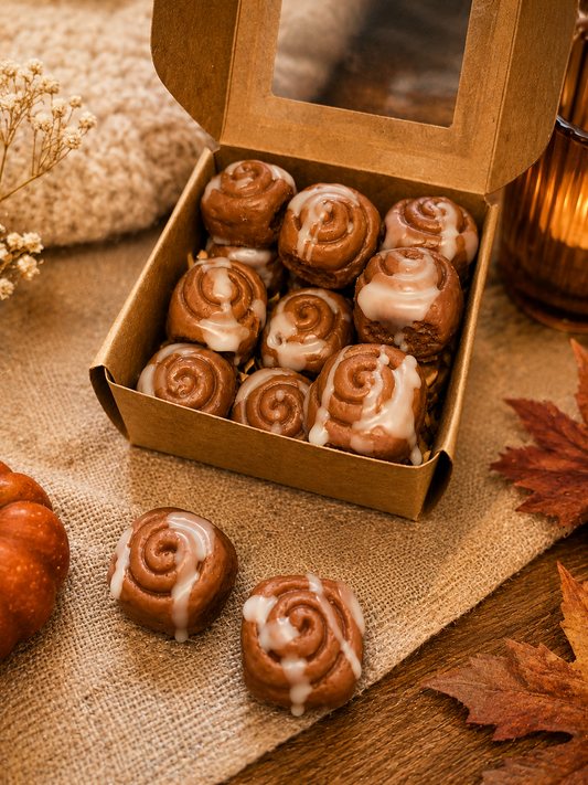 Cinnamon Bun Wax Melts – Iced Cinnamon Roll Melts | Cosy Bakery Wax Melt Box
