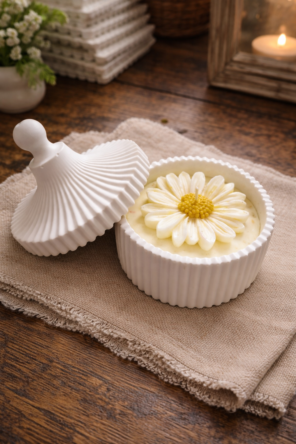 Daisy Jar Candle