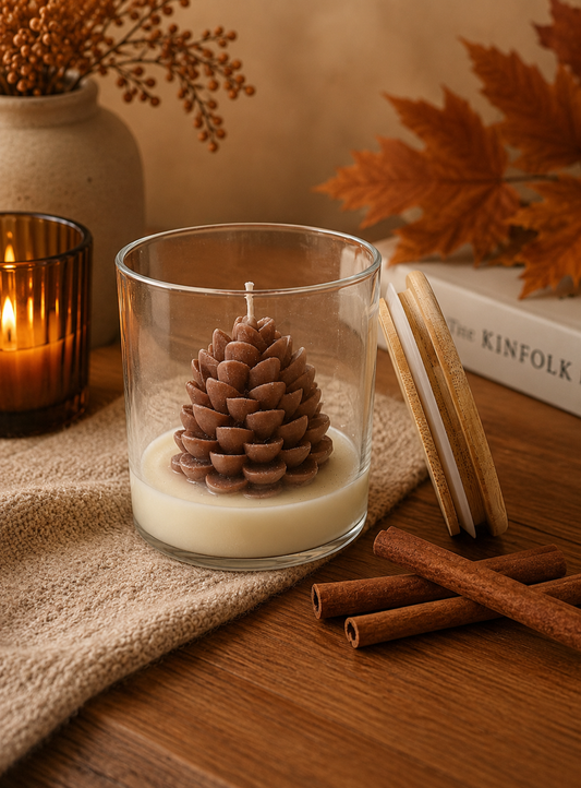 Pinecone Jar candle