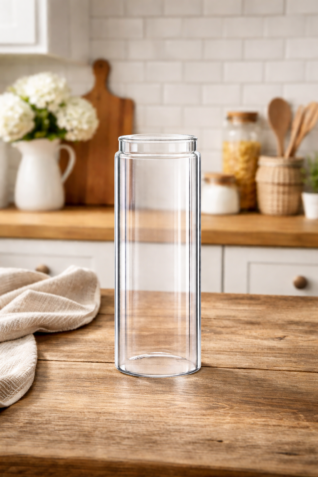 Custom Clear Glass Vase – Personalised Resin Design