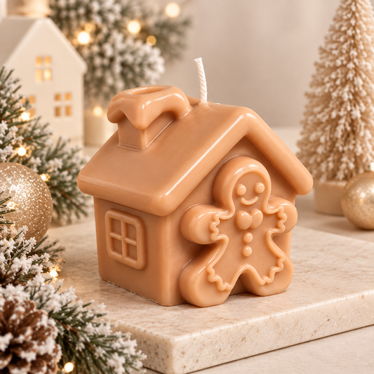 Gingerbread House Candle