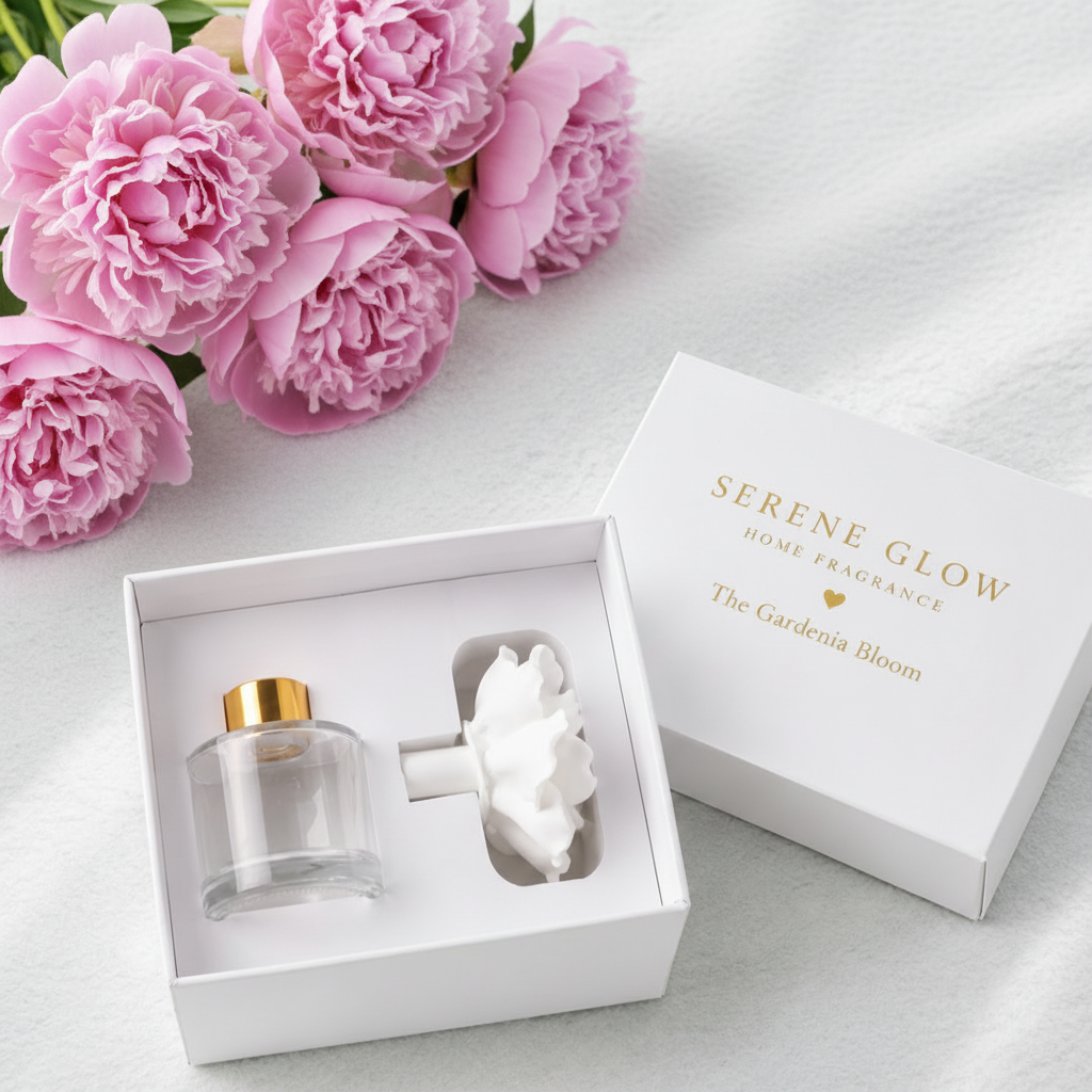Gardenia Bloom Reed Diffuser 100ml | Luxury Flower Diffuser | Serene Glow