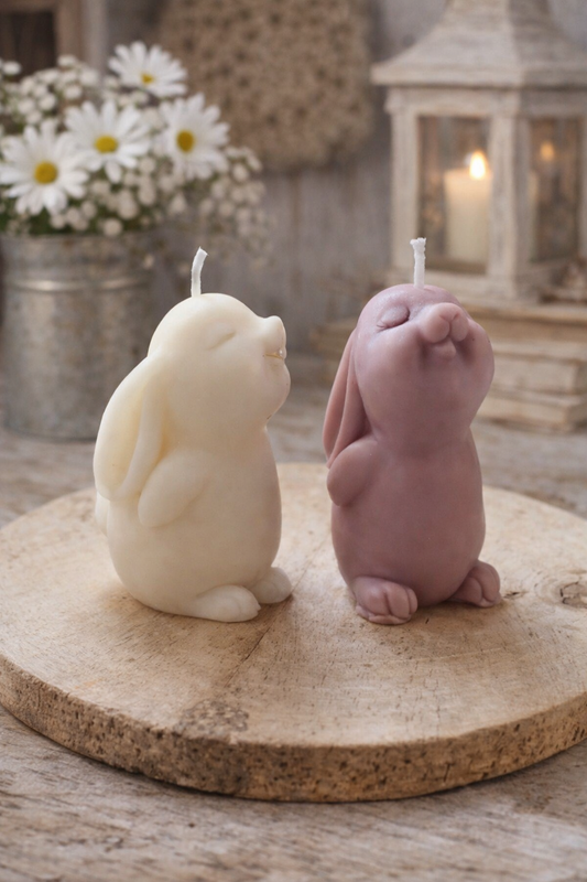 Small Bunny candle