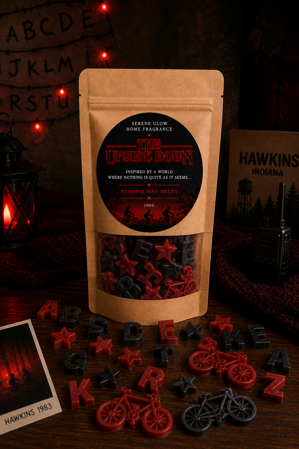 The Upside Down Inspired Scoopie Wax Melts | Black Plum and Rhubarb