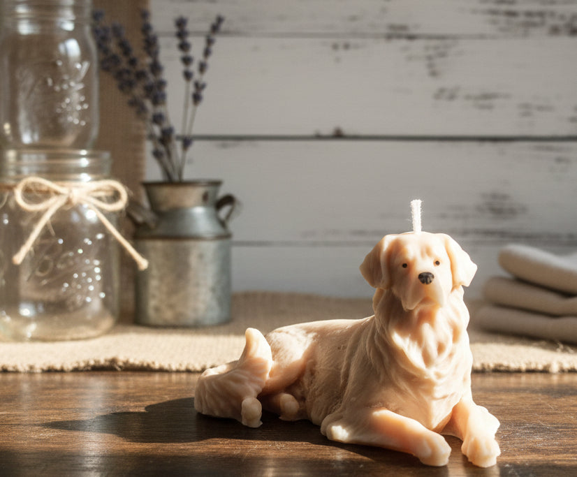 Golden Retriever Candle