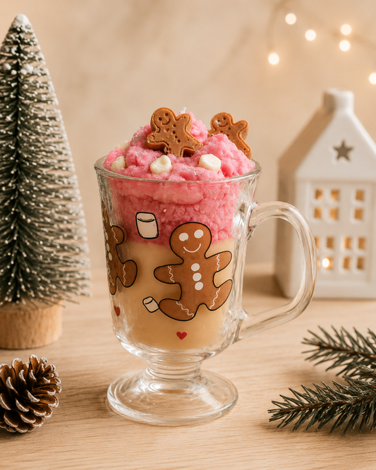 Gingerbread Christmas Mug Candle – Festive Scented Candle