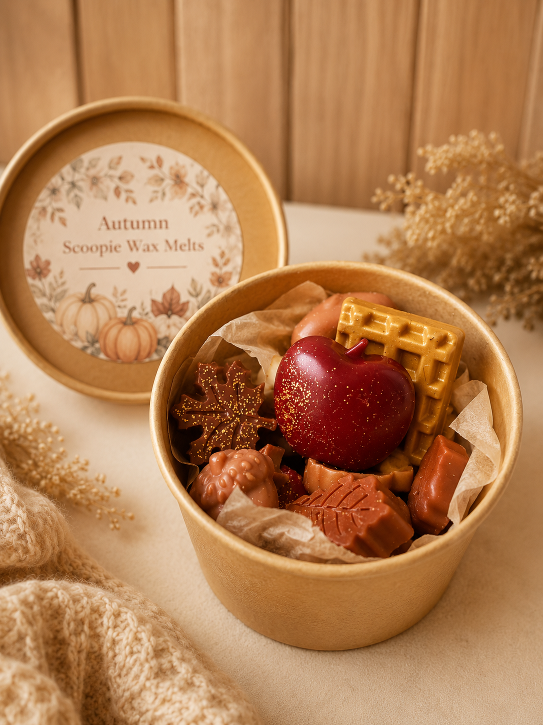 Autumn Scoopie Wax Melts | Handmade Seasonal Wax Melts | Serene Glow Home Fragrance