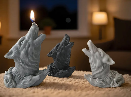 Howling Wolf Candle