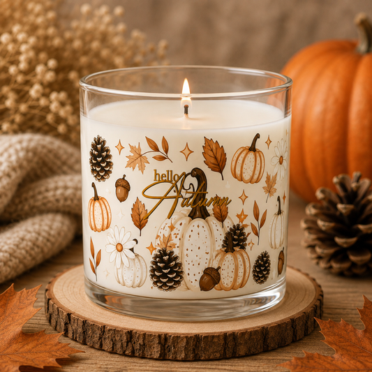 Hello Autumn Candle – 30cl Autumn Scented Candle