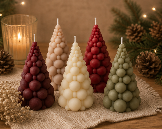 Bubble Christmas Tree Candle – Scented Festive Candle